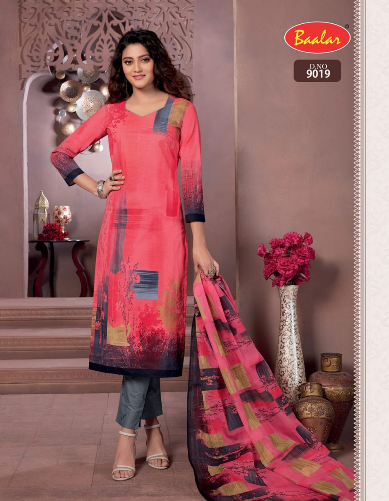 Baalaz Zara 9 Ready Made Regular Wear Cotton Printed Dress Collection